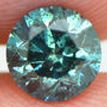 Loose Round Shaped Fancy Blue Diamond 0.81 Carat SI2 5.75X5.73 MM