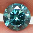 Round Cut Fancy Blue Diamond Loose 0.90 Carat SI1