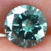 Loose Round Diamond Fancy Blue Color 0.98 Carat SI2