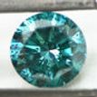 Loose Round Shape Fancy Blue Diamond 0.93 Carat SI2