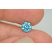 Loose Round Diamond Fancy Blue 0.91 Carat SI2