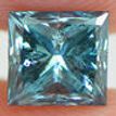 Princess Cut Diamond Fancy Blue SI2 0.90 Carat