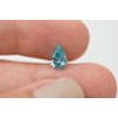 Blue Pear Shape Diamond 0.86 Carat VS2