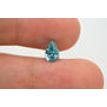 Blue Pear Shape Diamond 0.86 Carat VS2