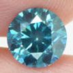 Fancy Blue Diamond Round 0.90 Carat SI1