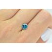 Round Shape Diamond Fancy Blue SI1 0.90 Carat Certified