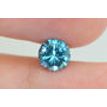 Round Shape Diamond Fancy Blue SI1 0.90 Carat Certified