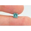 Loose Blue Princess Diamond SI3 0.85 Carat 5.06MM