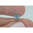 Loose Princess Cut Diamond Fancy Blue Color 0.92 Carat VS2