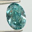 Oval Shape Diamond Fancy Blue Color 1.00 Carat SI1