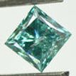 Loose Fancy Blue Princess Diamond 0.80 Carat SI3
