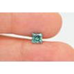 Loose Fancy Blue Princess Diamond 0.80 Carat SI3