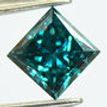 Princess Diamond Loose Fancy Blue 0.97 Carat VS1