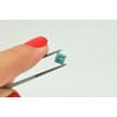 Fancy Blue Princess Diamond 0.97 Carat I1 4.88X5.01 MM