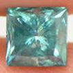 Fancy Blue Princess Diamond 0.97 Carat I1 4.88X5.01 MM