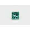 Loose Princess Cut Diamond Real Fancy Blue Color I1 Natural Enhanced 0.96 Carat