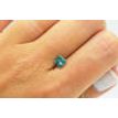 Loose Princess Cut Diamond Real Fancy Blue Color I1 Natural Enhanced 0.96 Carat