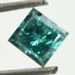 Loose Fancy Blue Princess Diamond 0.96 Carat SI2