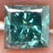 Loose Fancy Blue Princess Diamond 0.96 Carat SI2