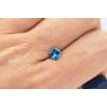 Blue Princess Cut Loose Diamond 0.90 ct