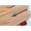 Loose Fancy Blue Cushion Diamond 0.96 Carat VS2