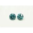 Loose Matching Pair Blue Round Diamonds 0.81 TCW