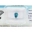 Pear Shape Diamond Fancy Blue Color 0.98 Carat SI2 IGI Certified