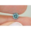 Round Shape Diamond Fancy Blue Color I1 0.77 Carat Certified