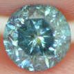 Round Shape Diamond Fancy Blue Color I1 0.77 Carat Certified