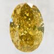 Oval Cut Diamond Natural Fancy Brown Yellow 0.44 Carat VS2 IGI Certificate