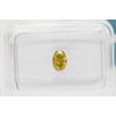 Oval Cut Diamond Natural Fancy Brown Yellow 0.44 Carat VS2 IGI Certificate