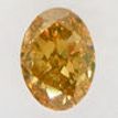 Oval Diamond Natural Fancy Brown Color 0.36 Carat I1 IGI Certificate