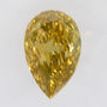 Pear Shape Diamond Natural Fancy Brown 0.38 Carat SI1 IGI Certificate