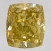 Cushion Cut Diamond Fancy Yellow Brown 0.30 Carat SI1 IGI Certificate