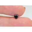 Heart Diamond Fancy Black Color 0.43 Carat
