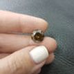 Loose Champagne Color Diamond 5.96 Carat Natural Enhanced SI3 Round Brilliant Shape