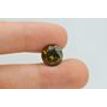 Loose Champagne Color Diamond 5.96 Carat Natural Enhanced SI3 Round Brilliant Shape