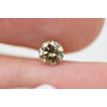 Loose Fancy Champagne Color Diamond 1/2 Carat VS2 Round Brilliant Shape Enhanced Natural 4.90 MM For Jewelry