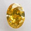 Oval Diamond Fancy Greyish Yellow Brown 0.57 Carat SI1 IGI Certificate