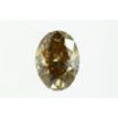 Oval Shape Diamond Fancy Brown Color 3.09 Carat SI1