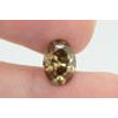 Oval Shape Diamond Fancy Brown Color 3.09 Carat SI1