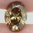 Oval Shape Diamond Fancy Brown Color 3.09 Carat SI1