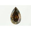 Pear Shape Diamond Fancy Brown Color 3.51 Carat SI1