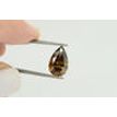 Pear Shape Diamond Fancy Brown Color 3.51 Carat SI1
