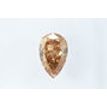 Pear Shape Diamond Fancy Orange Brown 0.54 Carat SI2 IGI Certificate