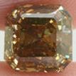 Asscher Cut Diamond Fancy Brown Color 2.62 Carat SI2