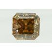Asscher Cut Diamond Fancy Brown Color 2.62 Carat SI2