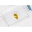 Pear Shape Diamond Fancy Yellow Brown 0.50 Carat SI2 IGI Certifed