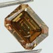 Emerald Cut Diamond Fancy Brown 3 Carat SI1