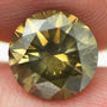 Round Diamond Fancy Champagne Color 2.61 Carat SI1
